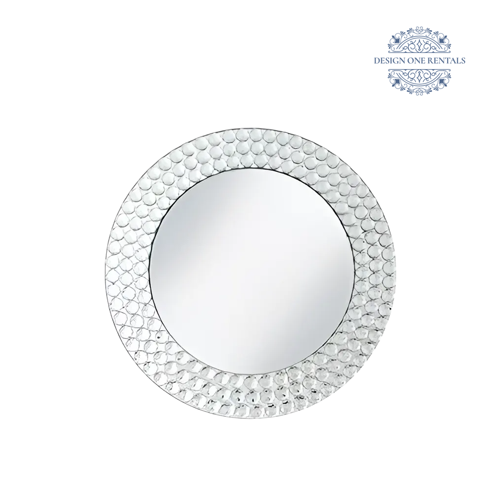 Beaded Mirror Charger Plate