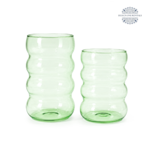 Bubble Lite Green Glassware