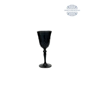Crystal Cut Nero Wine Goblet