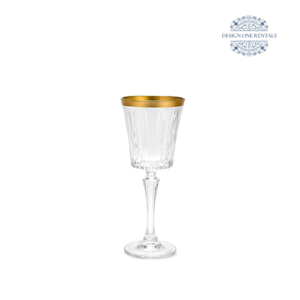 Gold Band Water Goblet