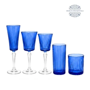 Timeless Dark Blue Collection Glassware