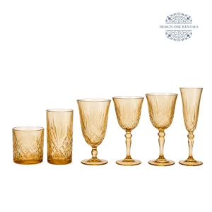 Crystal Cut Dark Amber Collection
