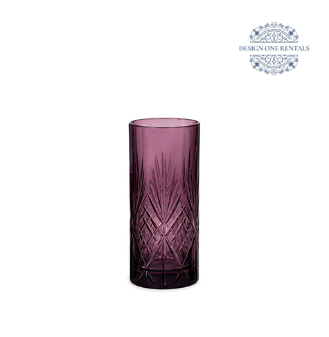 Crystal Cut Dark Purple Collins