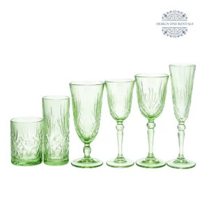 Crystal Cut Light Green Collection