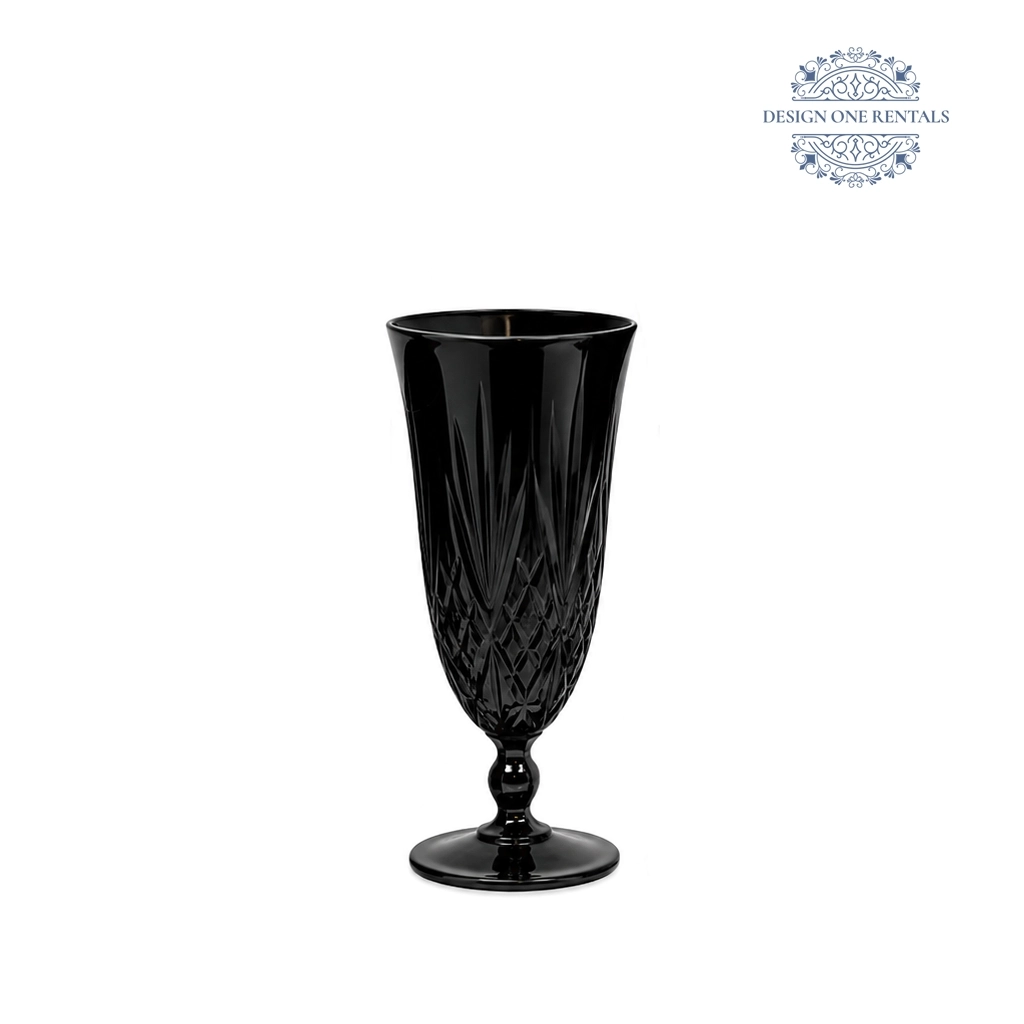 Crystal Cut Nero Water Goblet