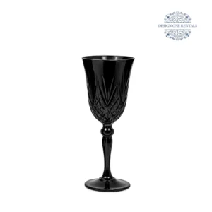 Crystal Cut Nero Wine Glass