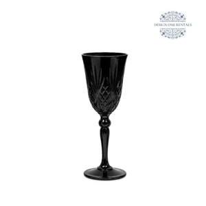 Crystal Cut Nero Wine Goblet