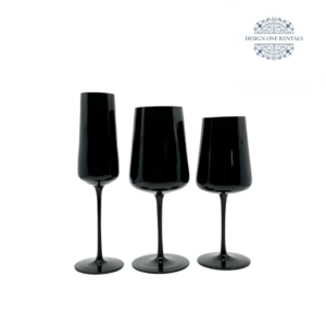 Hudson Stem Black Collection Glassware