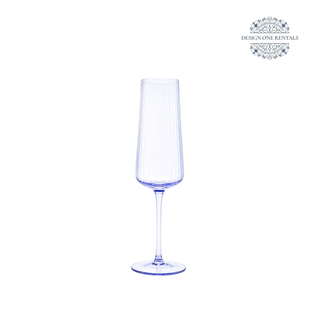 Hudson Stem Light Blue Champagne Flute