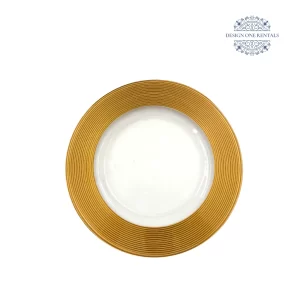Gold Wide Band Charger Plate