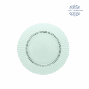 Ribbed Verde Charger Plate