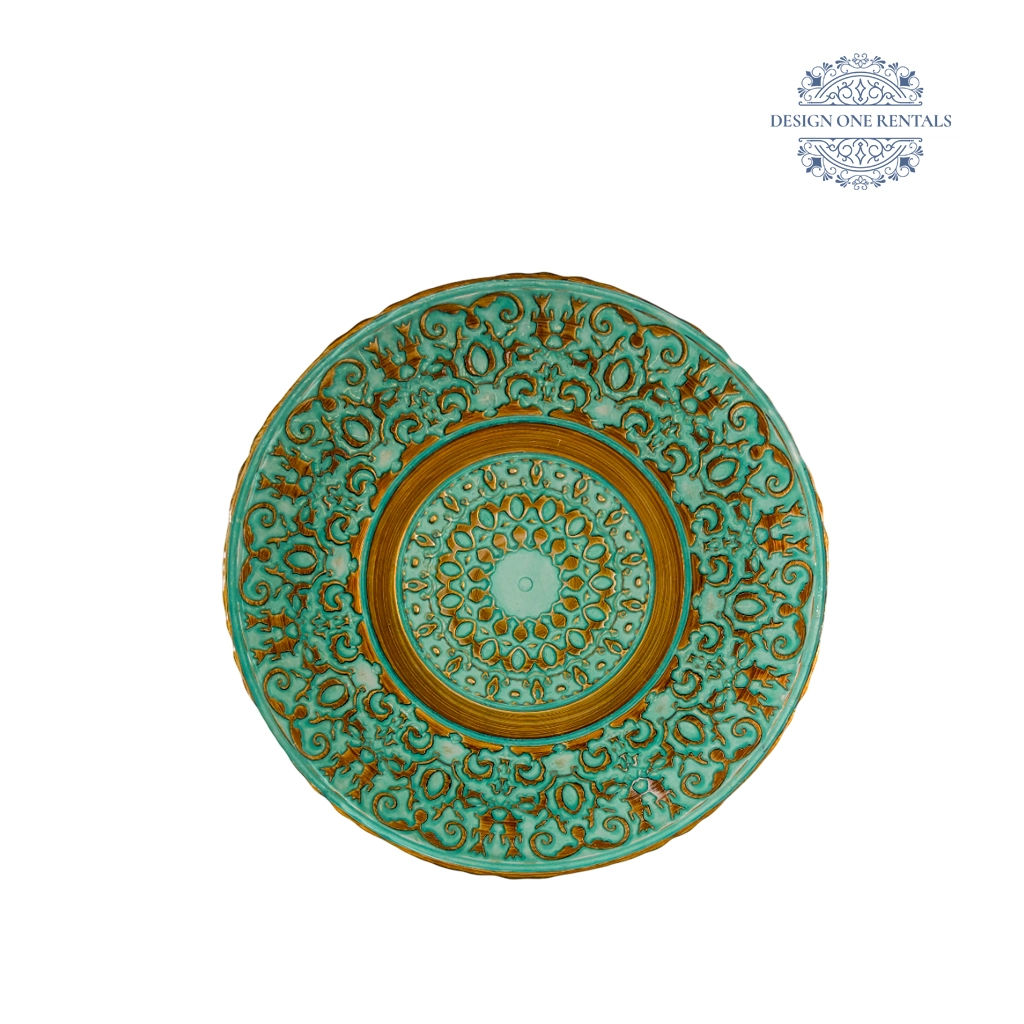 Egyptian Verde Charger Plate