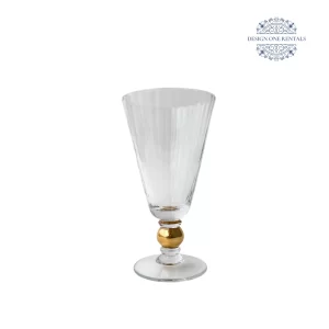 gatsby gold water goblet