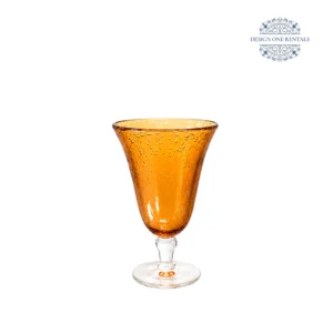 amber water goblet