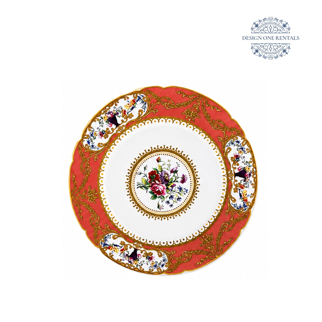 Baroque Rose China Plate