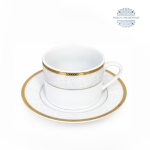 Celine Gold Coffee Cup and Saucer