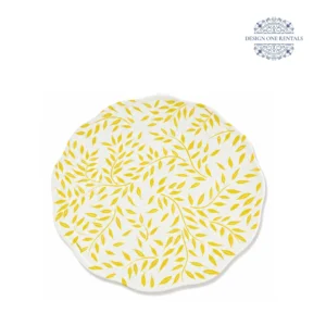 Codi Leaf Yellow China Plate