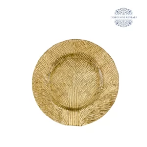 Fern Gold Dinner Plate