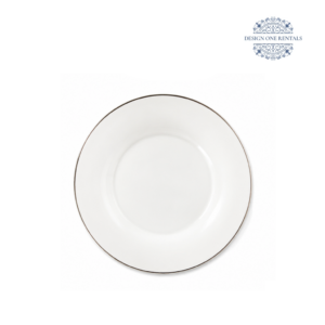 silver rim charger plate