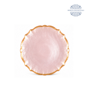 Baroque Pink and Gold Charger Plate
