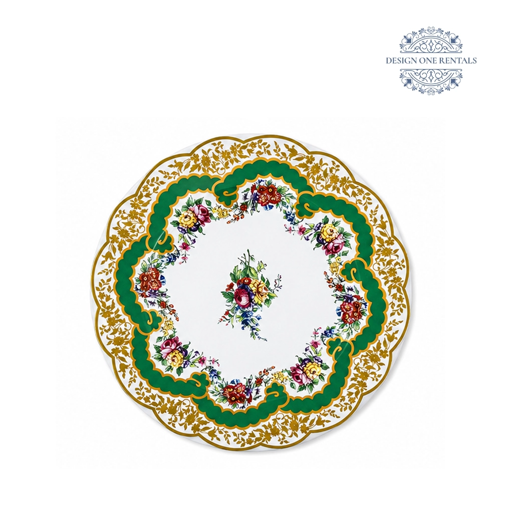 Baroque Verde China Plate