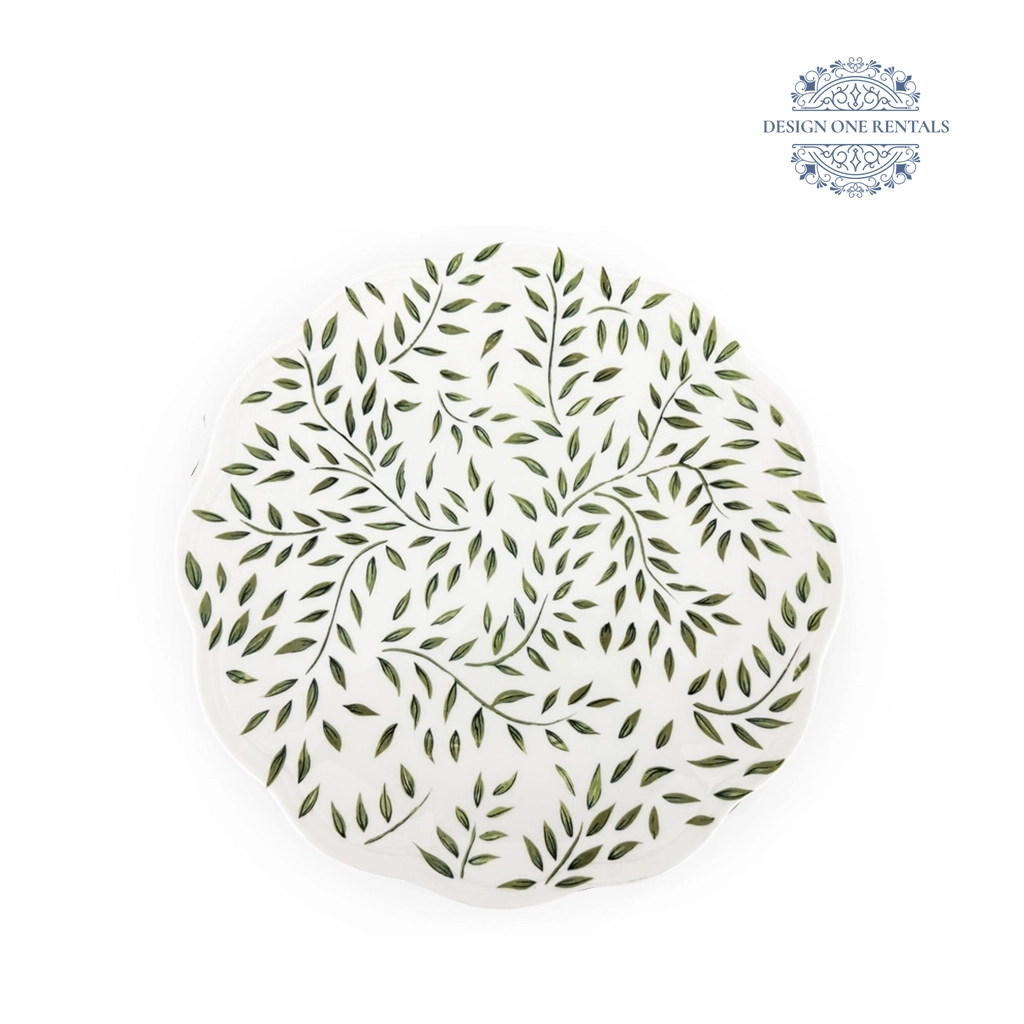 Codi Leaf Sage Green Charger Plate