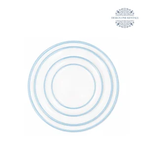 Edge Light Blue Collection China Set