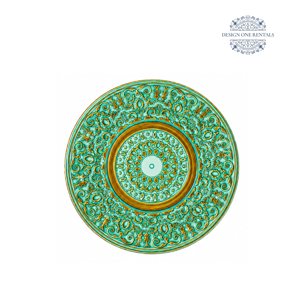 Egyptian Verde Charger Plate