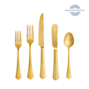Ethan Brushed Gold Collection Flatware