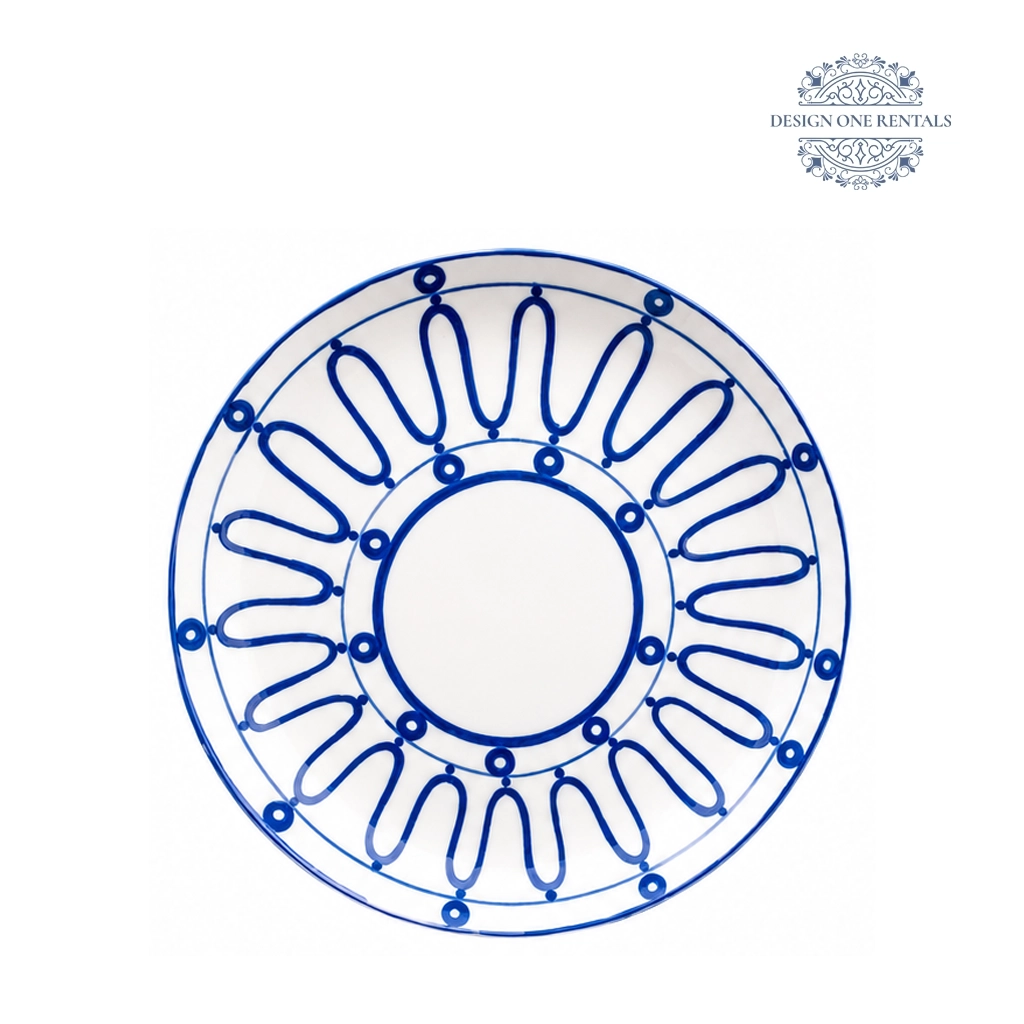 Frenchie Blue Charger Plate