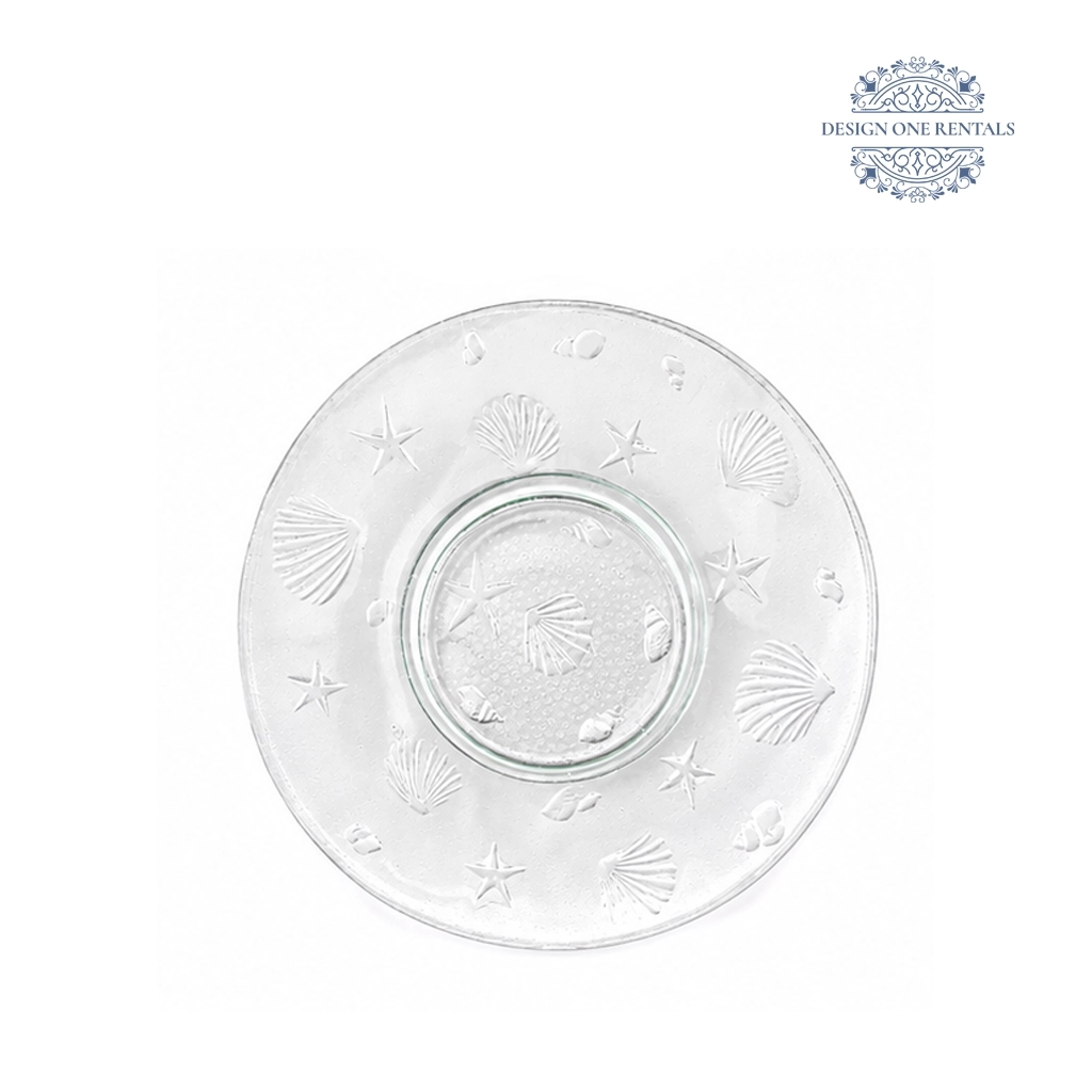 Frosted Fossil Charger Plate