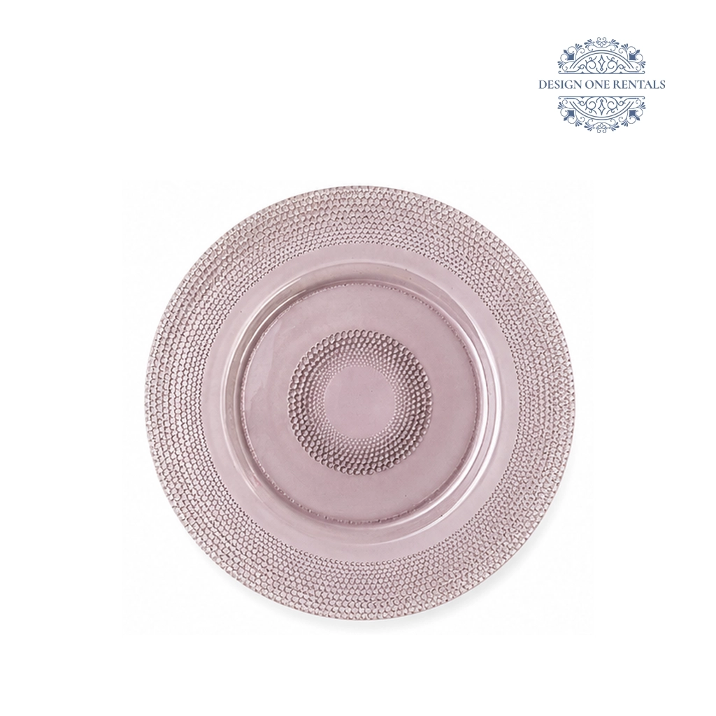 Lilac Pebble Charger Plate