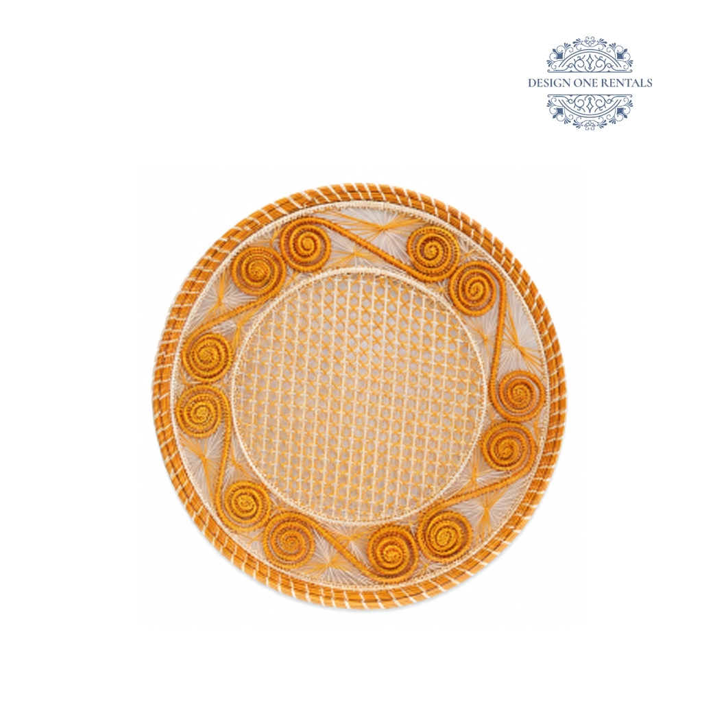 Mirage Orange Charger Plate