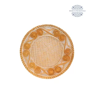 Mirage Orange Charger Plate