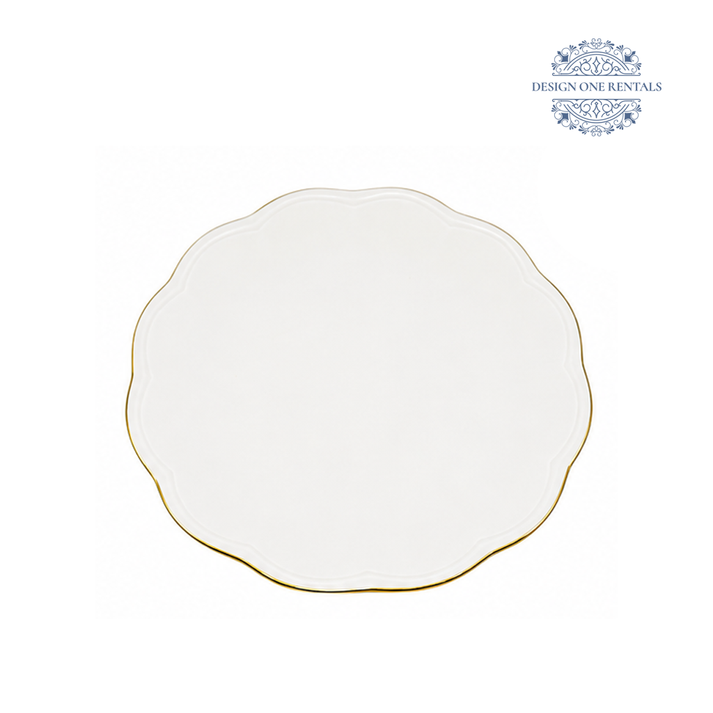 Monte Carlo Gold Rim Charger Plate