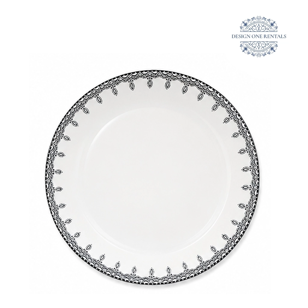 Noble Silver Black Charger Plate