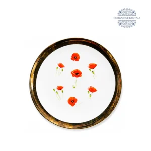 Poppy Charger Plate