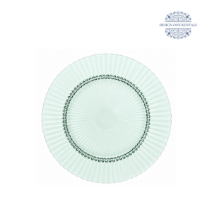Ribbed Verde Charger Plate