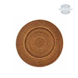 Walnut Rattan Charger