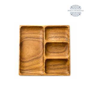 Wooden Square Charger Plate