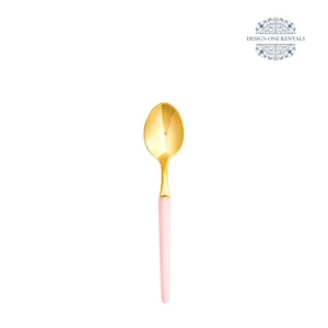 allegria gold blush collection table spoon in white background