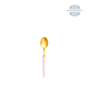 allegria gold blush collection teaspoon in white background