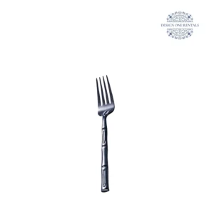 The Irene Nero Collection Small Fork in white background