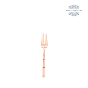 The Aurora Copper Collection Small Fork with white background