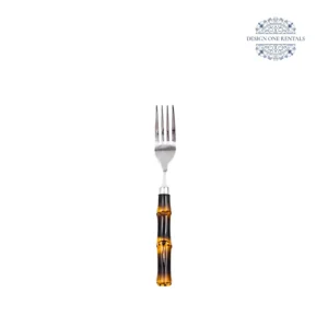 esther dark wood collection small fork white background