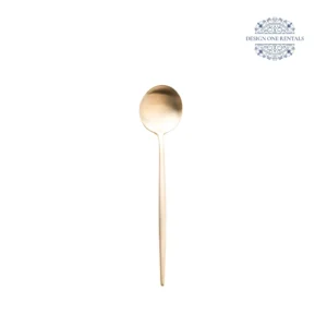 goa champagne gold collection spoon white background