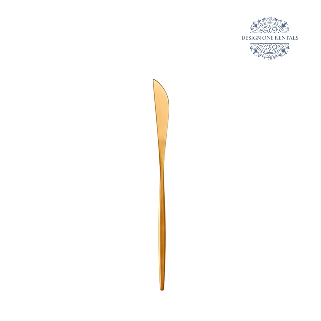 goa gold collection dinner knife white background