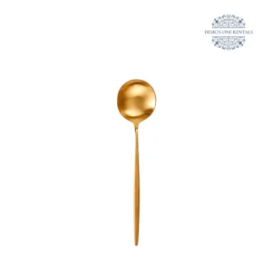 goa gold collection large spoon white background