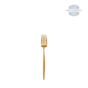 goa gold collection small fork white background