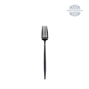 The Goa Nero Collection Dinner Fork in white background